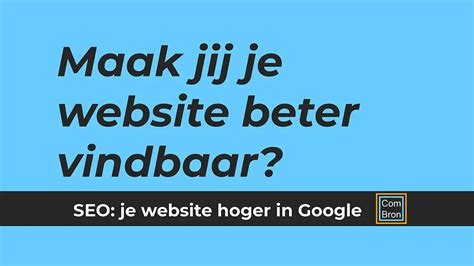 website beter vindbaar maken